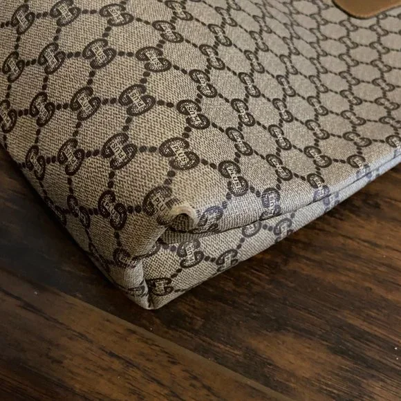 🛑  GUCCI Web Sherry Line GG Plus Tote - Picture 3 of 12